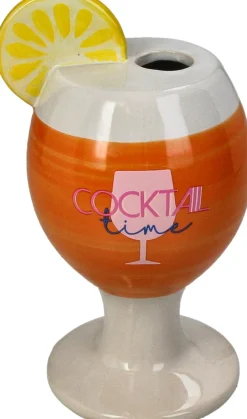 Vaas Cheers cocktail oranje / wit 9,5 x 9 x 17,3 cm