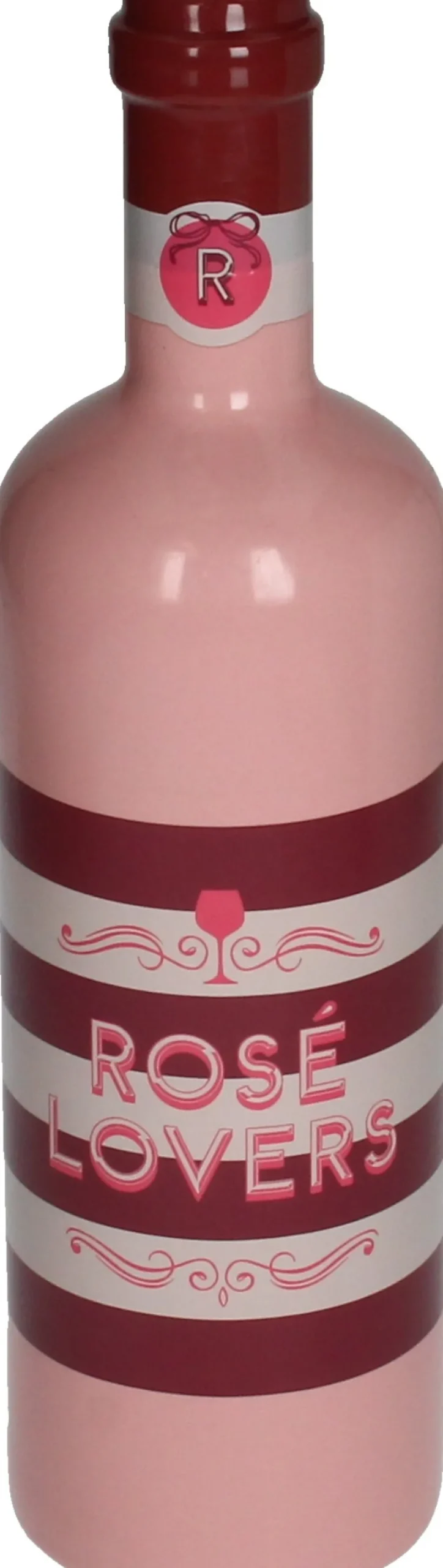 Vaas Cheers rosé lovers roze / rood D 8 H 29,5 cm