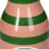 Vaas Cuisine flesje roze / groen D 6,5 H 24 cm