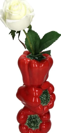 Vaas Cuisine Paprika rood D 9,9 H 20,3 cm