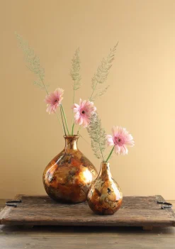 Vaas Dazzle goud / koper 12 x 12 x 18 cm