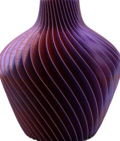 Vaas 3D Istanbul oranje / paars / groen D 16 H 17 cm