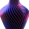 Vaas 3D Istanbul roze / blauw / groen D 16 H 17 cm