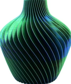 Vaas 3D Istanbul roze / blauw / groen D 16 H 17 cm