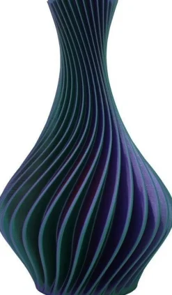 Vaas 3D Milano paars / groen D 20 H 32 cm