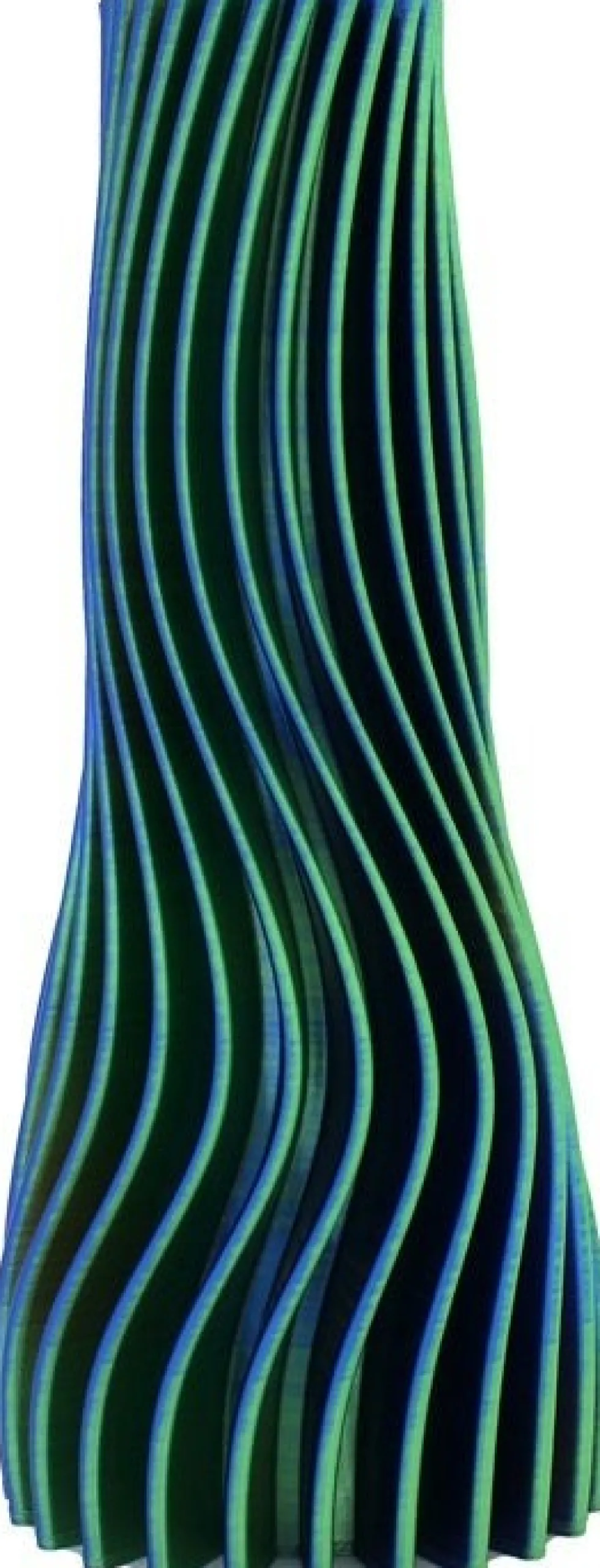 Vaas 3D Paris blauw / groen / oranje D 11 H 25 cm