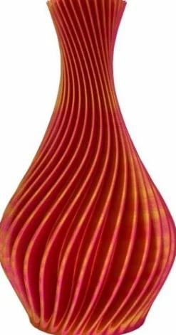 Vaas 3D Rome oranje D 18 H 32 cm