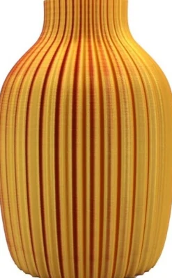 Vaas 3D Sao Paulo geel / oranje D 16 H 24 cm