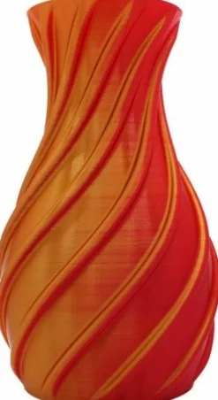 Vaas 3D Singapore oranje D 18 H 29 cm