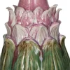 Vaas Fae groen / roze D 16 H 34,5 cm
