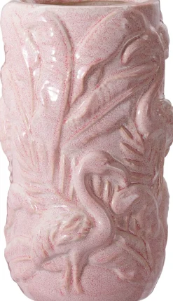 Vaas Flamingo roze D 14 H 24 cm