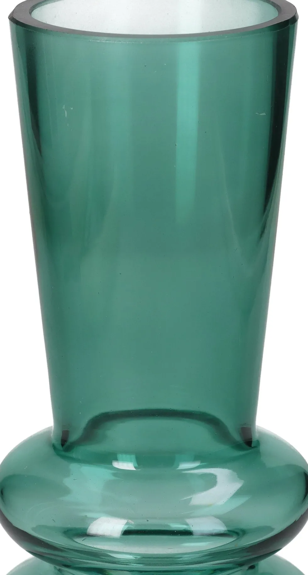 Vaas groen D 7 H 20 cm