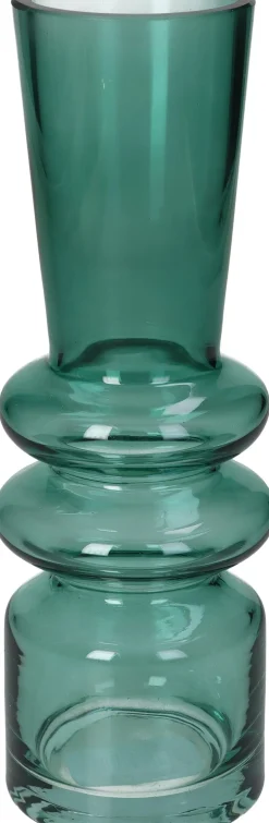 Vaas groen D 7 H 20 cm