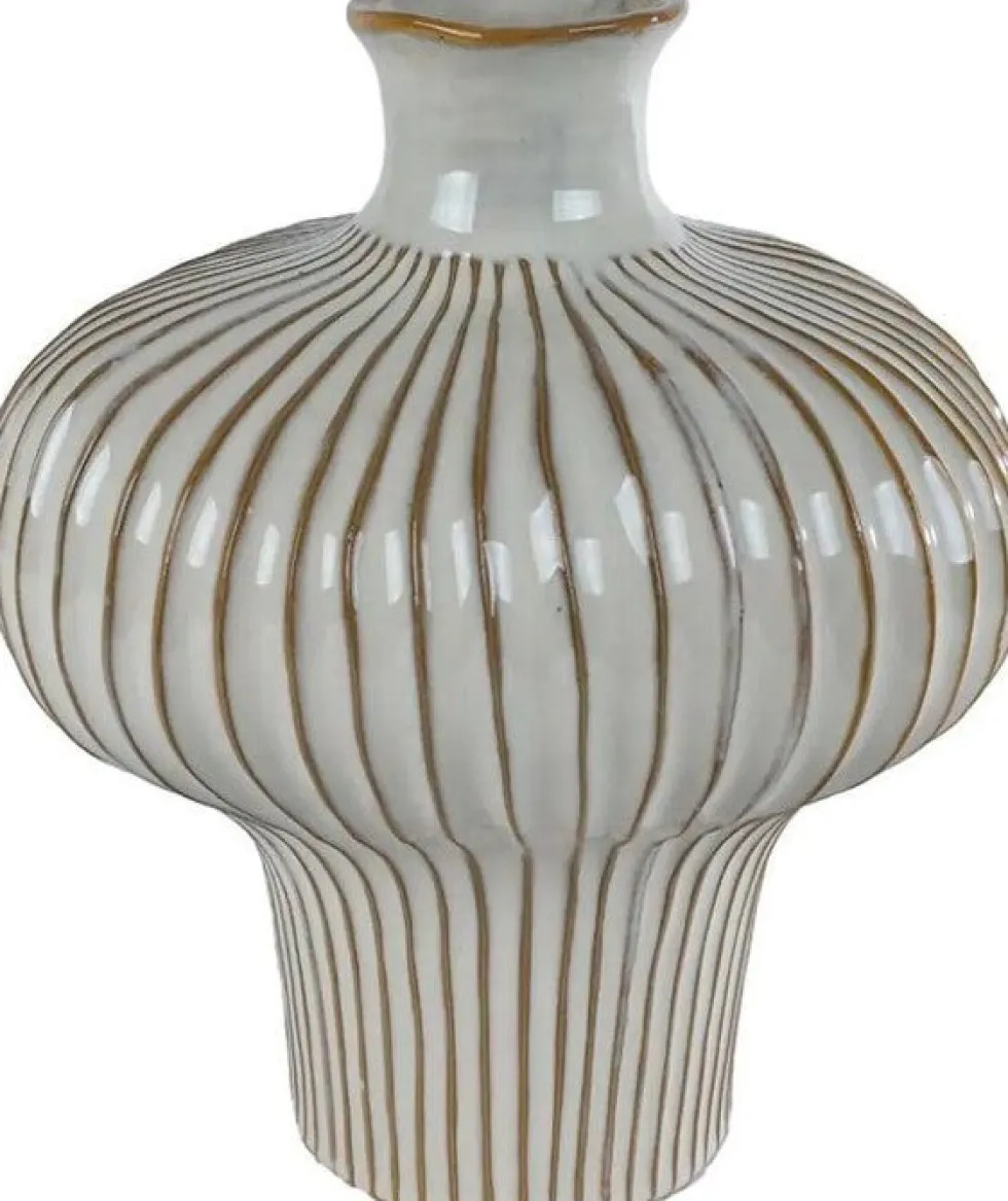 Vaas Jodie beige / bruin 25 x 23 x 29 cm