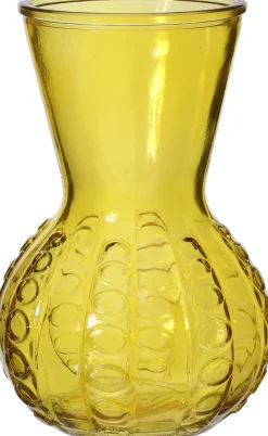 Vaas Kristal geel D 13 H 18 cm