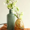 Vaas Lily oranje / bruin D 12 H 15 cm