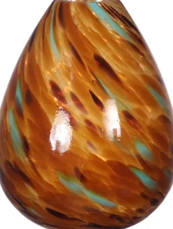 Vaas Lily oranje / bruin D 16 H 23 cm