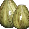 Vaas Lily Twist groen D 16 H 23 cm