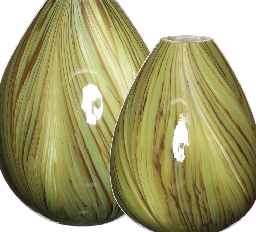 Vaas Lily Twist groen D 16 H 23 cm
