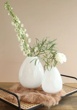 Vaas Lily wit D 16 H 23 cm