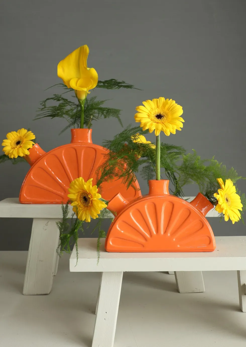 Vaas Limon oranje 28 x 6 x 17 cm