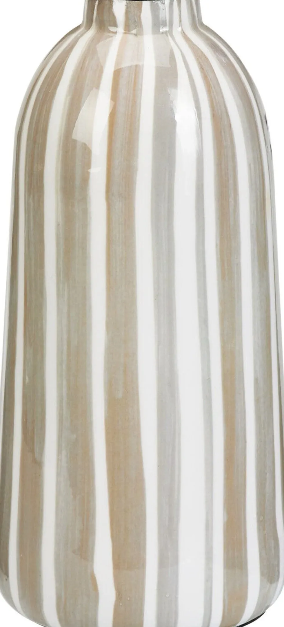 Vaas Line grijs / beige / wit D 12 H 25 cm