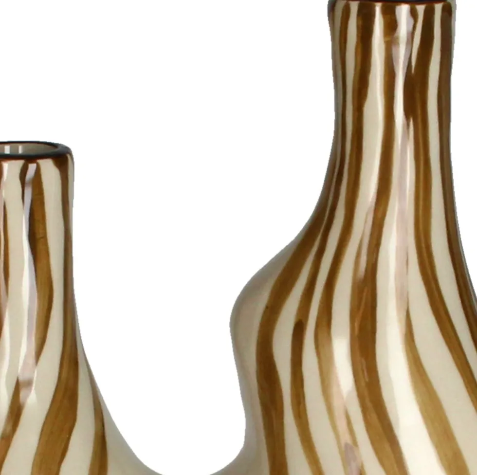 Vaas Organic crème / bruin 21 x 10 x 41 cm
