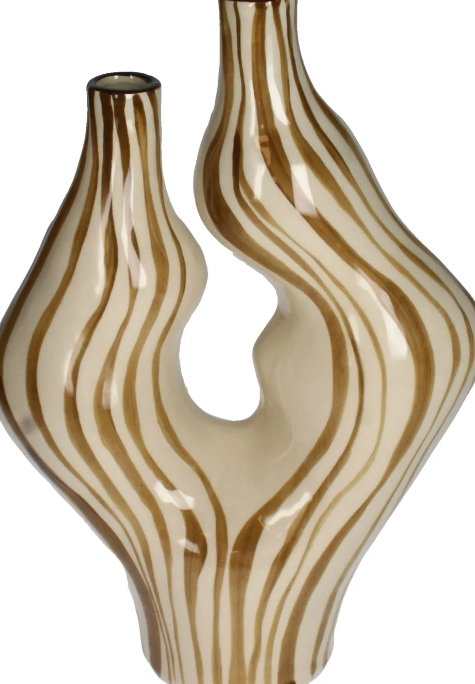Vaas Organic crème / bruin 22,5 x 9,5 x 33 cm