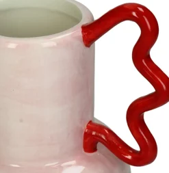 Vaas Pool Party roze / rood 20,6 x 14,4 x 22 cm