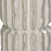 Vaas Ridge grijs / crème D 15,5 H 30,5 cm
