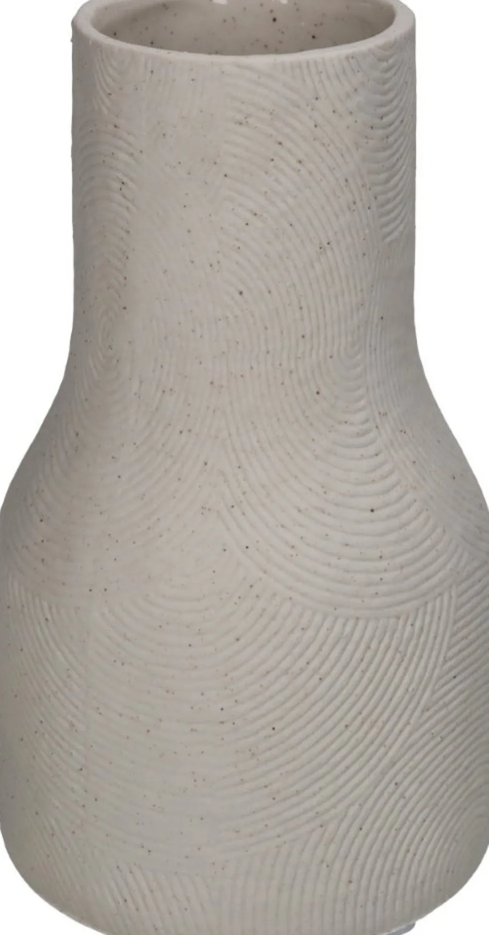 Vaas wit D 10,2 H 17,8 cm