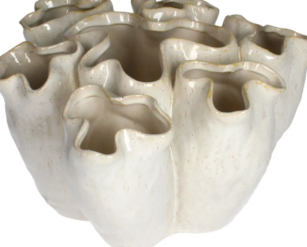 Vaas wit 31,5 x 30 x 18,5 cm
