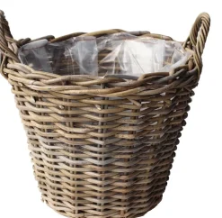 Van der Leeden aardappelmand D 35 x H 25 cm antiek grijs