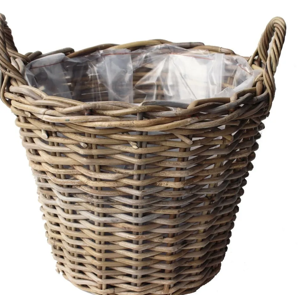 Van der Leeden aardappelmand D 35 x H 25 cm antiek grijs