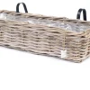 Van der Leeden balkonmand 57 x 19 x 14 cm antiek grijs