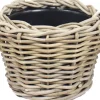 Van der Leeden bloempot grijs D 20 H 15 cm