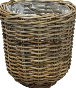 Van der Leeden bloempot grijs D 29 H 30 cm