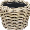 Van der Leeden bloempot grijs D 24 H 18 cm
