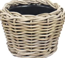 Van der Leeden bloempot grijs D 24 H 18 cm