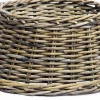 Van der Leeden kerstboommand rotan D 60 H 26 cm grijs