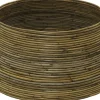 Van der Leeden kerstboommand rotan bruin D60 H26 cm