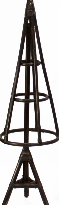 Van der Leeden kerstboom rotan H 70 cm zwart
