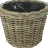 Van der Leeden mand D 29 H 20 cm antiek grijs