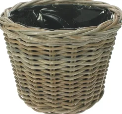 Van der Leeden mand D 29 H 20 cm antiek grijs