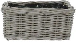 Van der Leeden plantenbak grijs 40 x 23 x 20 cm