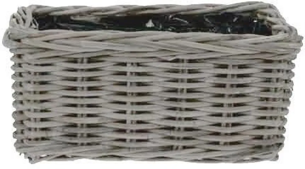 Van der Leeden plantenbak grijs 40 x 23 x 20 cm