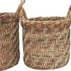 Van der Leeden plantenmand Abaca naturel D 45 H 43 cm