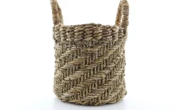 Van der Leeden plantenmand Abaca naturel D 30 H 30 cm