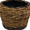 Van der Leeden plantenmand Abaca bruin D 33 H 24 cm