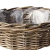Van der Leeden plantenmand grijs D 40 H 14 cm